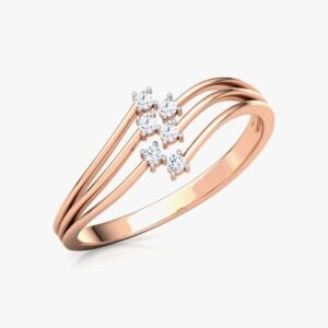 Gold  Infinity Solitaire Engagement Ring